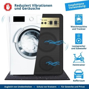 KARAT Antivibrationsmatte Schallschutzmatte nach Maß Stärke 1 cm 62,5 x 450 cm