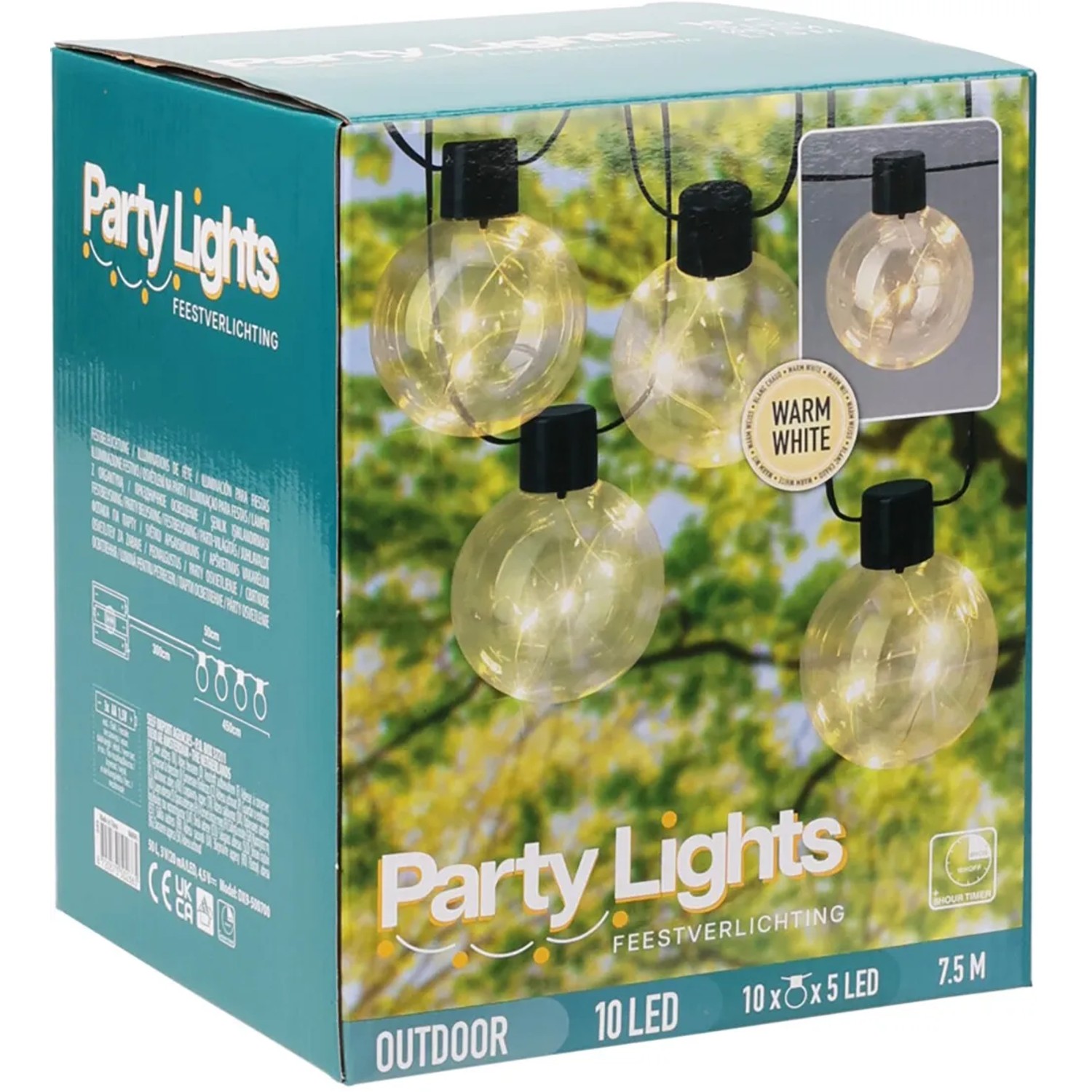 LED-Party-Beleuchtung 10 Glühbirnen mit Timer-Funktion 7,5 m Transparent kaufen bei OBI