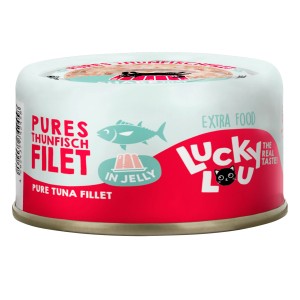 Lucky Lou Katzen-Nassfutter Thunfisch in Jelly, 70g Dose.