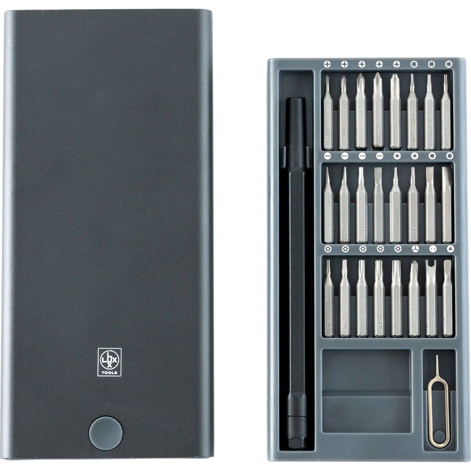 LUX Smartphone Reparatur Set, 26-teilig, für Handy-Reparaturen und feinmechanische Arbeiten.