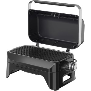 Campingaz Elektrogrill Attitude 2 Go Electric, geöffnet. Kompakter Tischgrill für Camping & Garten.