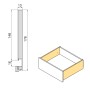 Emuca Aussenschublade Vertex mit 3D Regelung Höhe 178 mm 40 kg Tiefe 450 mm Stahl Weiß Lackiert_4