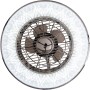 Näve LED-Deckenleuchte Viento mit Ventilator, runde Deckenlampe mit integriertem Ventilator.