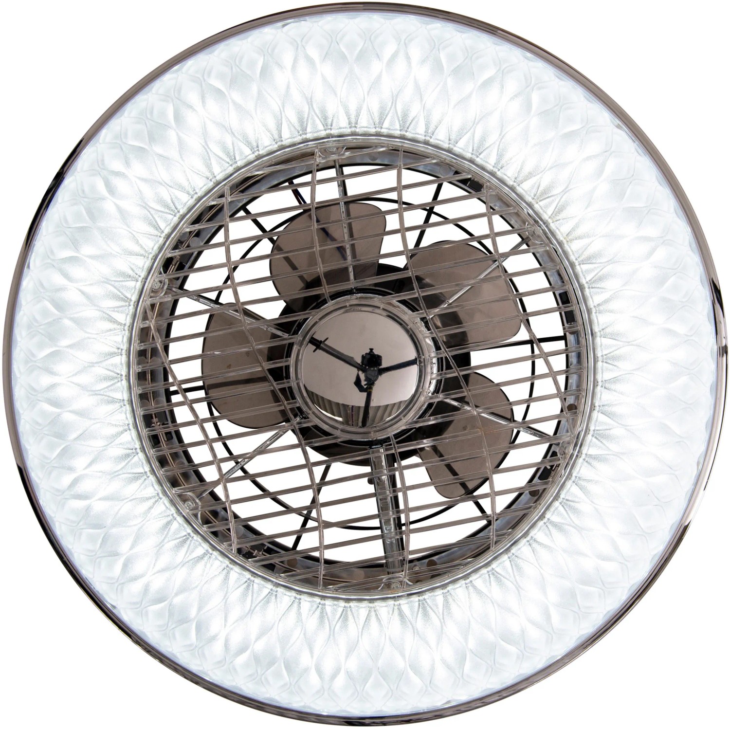 Näve LED-Deckenleuchte Viento mit Ventilator, runde Deckenlampe mit integriertem Ventilator.