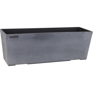 A.H.G. Pflanzkasten Michelangelo, eckig, warmes Grau, 30x11x9,5 cm. Ideal für Blumen und Pflanzen.