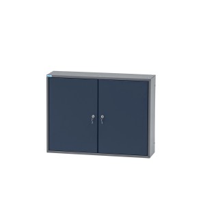 Küpper Hängeschrank 2-Türig mit 36 Sichtboxen 60 x 80 x 20 cm Dunkelblau