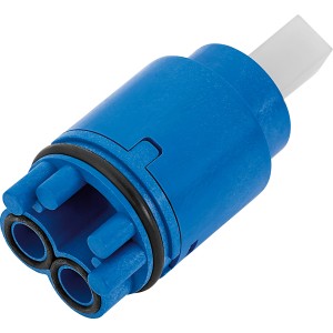 Blaue Keramikkartusche 30x30 mm für Einhebelmischer, Serie Gallegos.