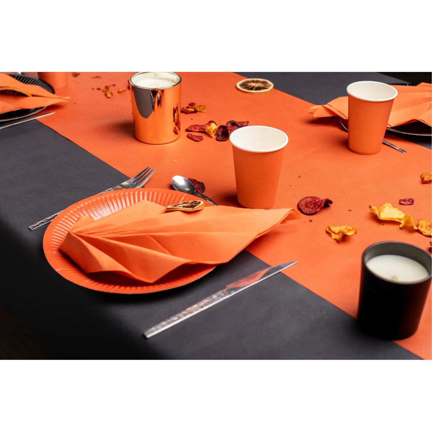 Pronappe Papiertischdecke Rolle 1,2 m x 6 m Schwarz