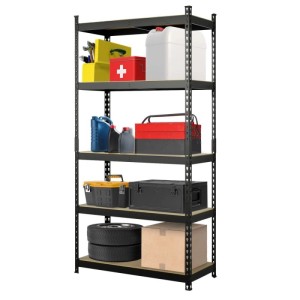 KARAT Schwerlastregal Rhino bis 1050 kg Pulverbeschichtet 180 x 90 x 60 cm Schwarz