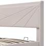 okwish Polsterbett 160x200cm mit Stauraum USB C Jugendzimmer Beige ohne Matratze_8