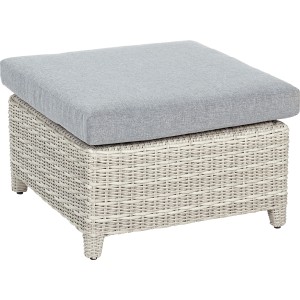 Lounge-Hocker Springside Polyrattan Naturgrau