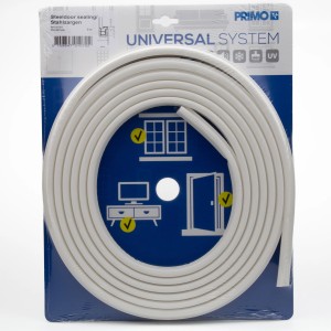 Primo Stahlzargendichtung Ferrum 911, 5m, weiß, für Türdichtungen und Fensterdichtungen.