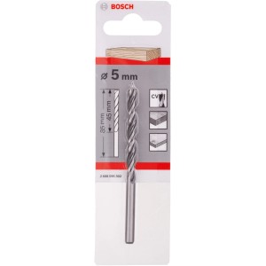 Bosch Holzspiralbohrer Pro, 5 mm, für präzise Bohrungen in Holz.