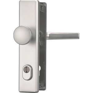 Abus Schutzbeschlag SB 415 Aluminiumfarben Beidseitig Drücker