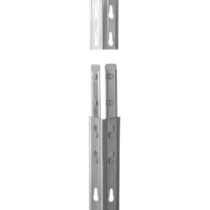 Detailaufnahme des Stecksystems vom Ar Shelving Eck-Schwerlastregal Rivet Corner.