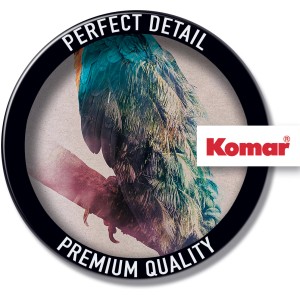 Komar Wandbild Animals Paradise: Papagei auf Ast, 30x40 cm. Dekoratives Bild für Wohnräume.