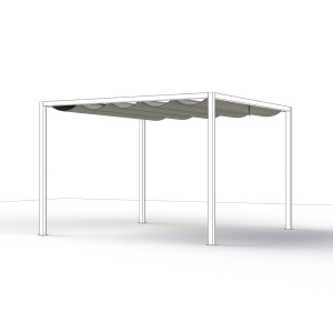 Siena Garden Dachbezug, grau, 300x300 cm, für Schattenmanufaktur Pergola.