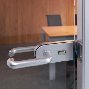 Emuca Türgriffe für Tieftüren Türgriffe für Glastürschlösser U Modell Aluminium Schwarz Lackiert