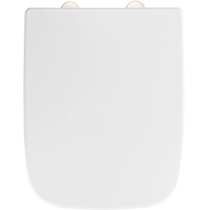 Wenko WC-Sitz Exclusive, passend für Geberit Renova1 Plan, aus weißem Duroplast.