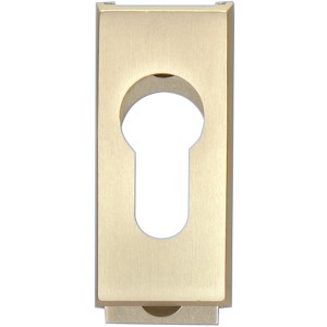 Alpertec Schiebeschutzrosette, Aluminium silber, für Schiebetüren mit Profilzylinder.