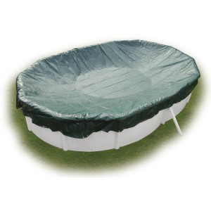 Steinbach Winterabdeckplane für Ovalbecken (550x360 cm) schützt den Pool vor Verschmutzung im Winter.