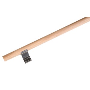 Handlauf-Komplettset aus Eiche, 150 cm lang, mit Halterung zur Wandmontage.