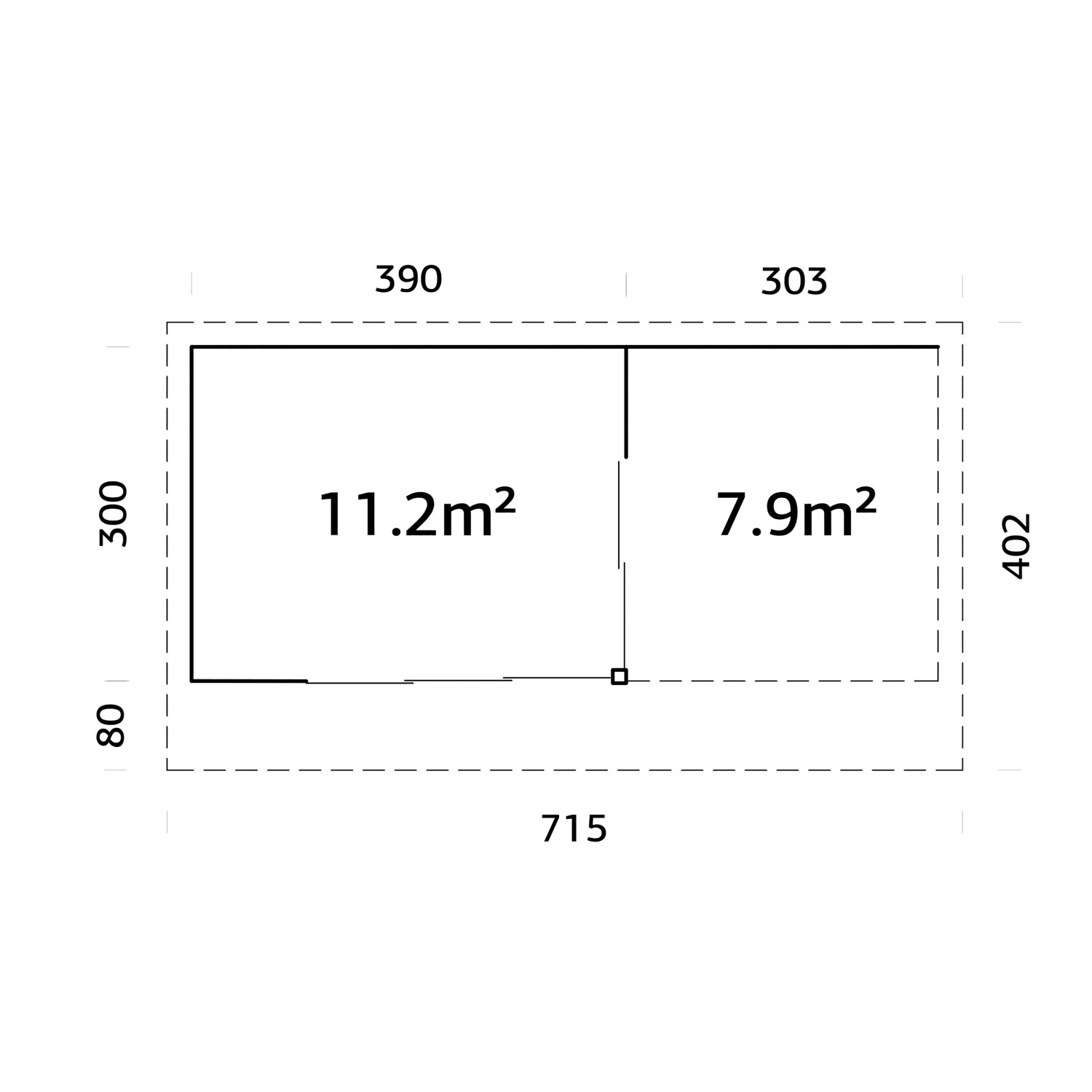 Palmako Gartenhaus Andrea Slide Grau Tauchgrundiert 693 cm x 300 cm FSC®_6