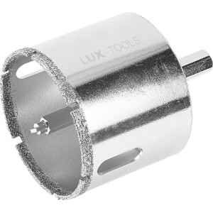 LUX Lochsäge Professional Ø 60 mm aus Stahl mit Diamant-Sägerand für Bohrmaschinen.