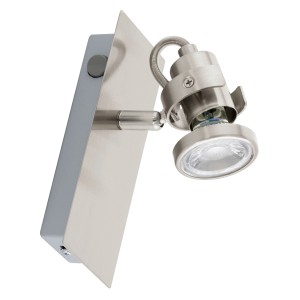 Eglo LED-Spot Tukon 3, 1-flammig, Nickel-matt, mit GU10 LED-Leuchtmittel.