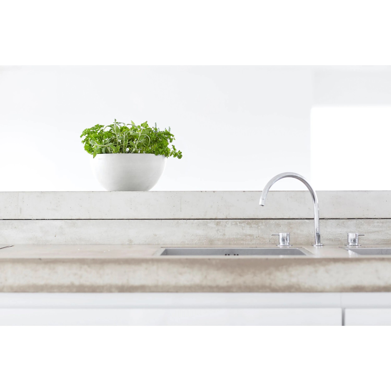 Ecopots Pflanztopf Brussels Weiß 25 cm x 12 cm_4