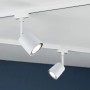 Paulmann URail Schienenspot Cover, signalweiß, an LED-Schienensystem montiert.