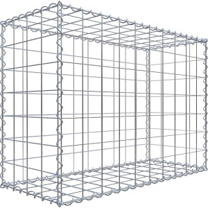 Leere Gabiona Gabione, 100x70x40cm, Maschenweite 10x10cm, zur individuellen Befüllung.