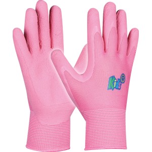 Gebol Kinder Arbeitshandschuhe, pink, Größe 5-8 Jahre. Ideal für kleine Hobbygärtner.