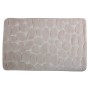 Beige MSV Badematte Kiesel, 50x80 cm, mit Kieselstein-Optik für Badezimmer und Dusche.