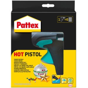 Pattex Kartuschen-Pistole, klappbar, für Dichtstoffe und Klebstoffe. Kompakte Bauweise.