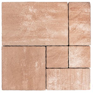 Premac Pflaster Accordo Sahara Mehrformat, Pflastersteine mit strukturierter Oberfläche.