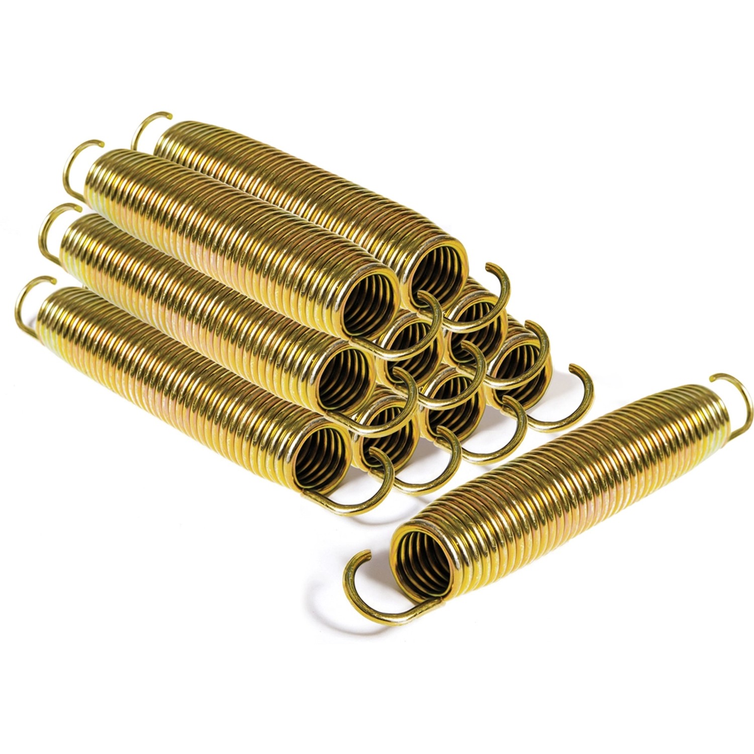 Goldene Sprungfedern für Salta Trampoline, Zubehör für Gartentrampoline.