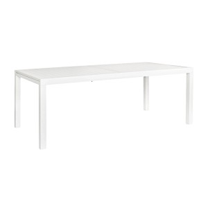 Weißer Yes Ausziehtisch Hilde, 200/300 cm, ideal für Garten und Terrasse.