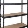 Ar Shelving Schwerlastregal, Steckregal mit 4 Böden, 180x120x45cm, Anthrazit.