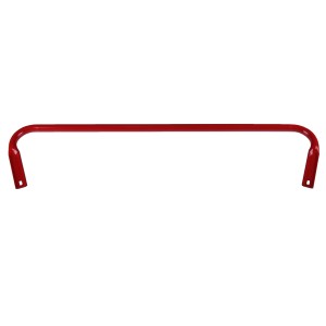 Roter Handlauf aus Stahl für Dolle Bodentreppe Isotrend, Innentreppe.