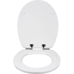 baliv WC-Sitz Meuse, braune Steinoptik, Absenkautomatik, Holzkern