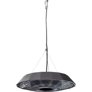 Enders Elektro Deckenstrahler Marbella, Terrassenheizstrahler mit LED-Beleuchtung und Fernbedienung.