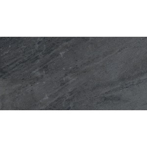 Feinsteinzeug Bodenfliese Olympus Anthrazit, matte Steinoptik, 59,7x29,7 cm. Robust und ideal für Innen- und Außenbereich.