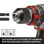 Einhell Bit-Set im Akkuschrauber: Bits und Bohrfutter im Detail.