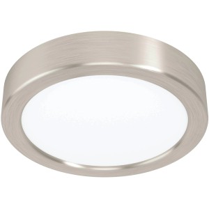 Moderne Eglo LED Aufbauleuchte Fueva 5 in Weiß-Nickel matt, 11W für Decken und Wände.
