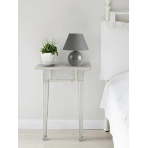 Tischleuchte Keramik Grau