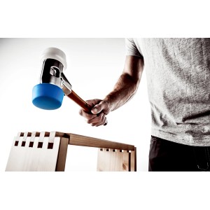 Halder Schonhammer Simplex 50:40 mit TPE-soft/Superplastik Köpfen und Alugehäuse beim Möbelbau.