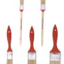 ELLIX Pinsel-Set, 5-teilig: Flach- und Ringpinsel mit Kunstborsten.