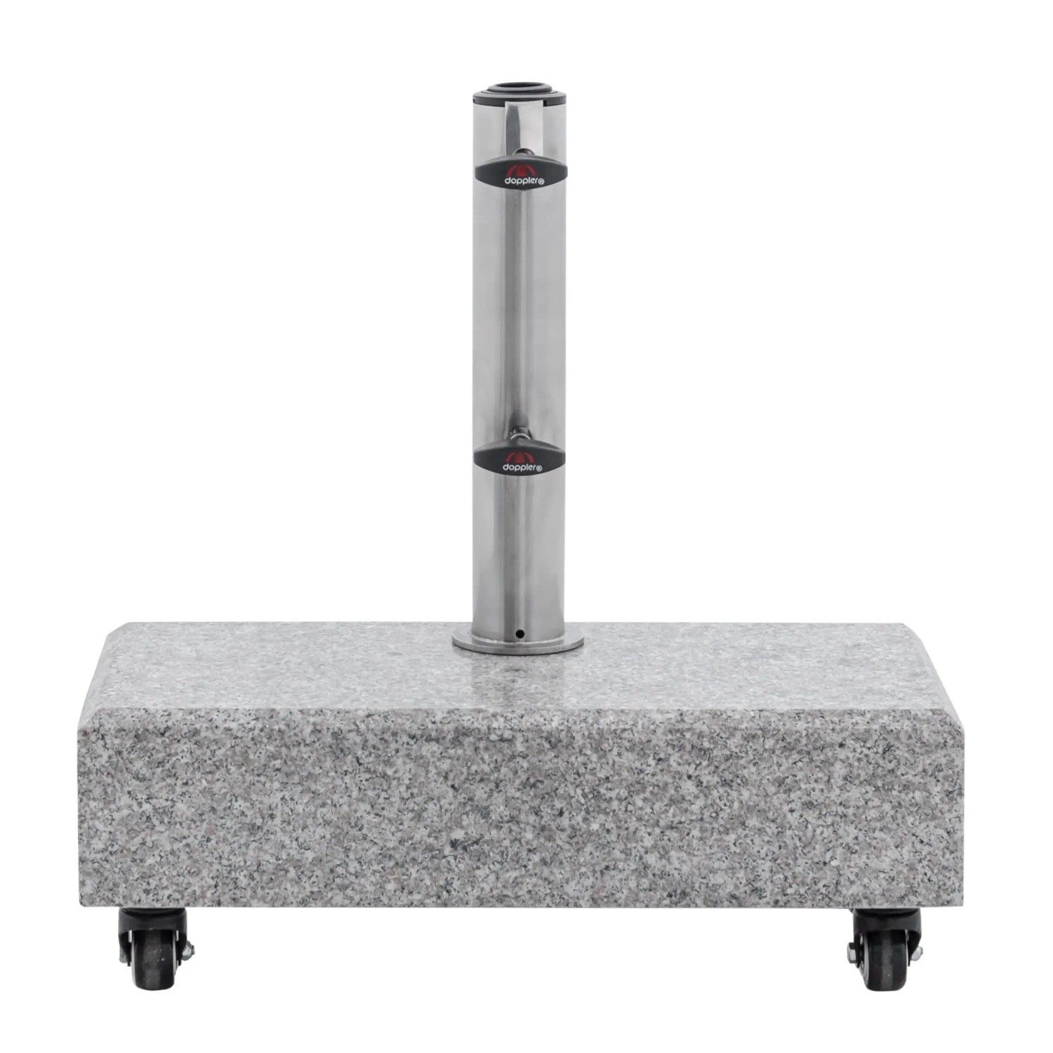 Doppler Balkon Granitsockel 25 kg mit Rollen für Sonnenschirme bis 200cm.