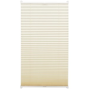 Gardinia EasyFix Thermo-Plissee, elfenbeinfarben, 50x130 cm, mit 2 Bedienschienen zur einfachen Fenster Montage.